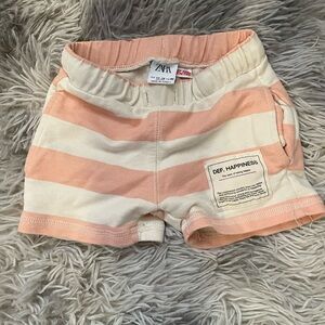 Baby Zara Striped Shorts. Size 12-18M